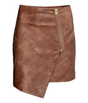 Falda Con Cremallera Delantera