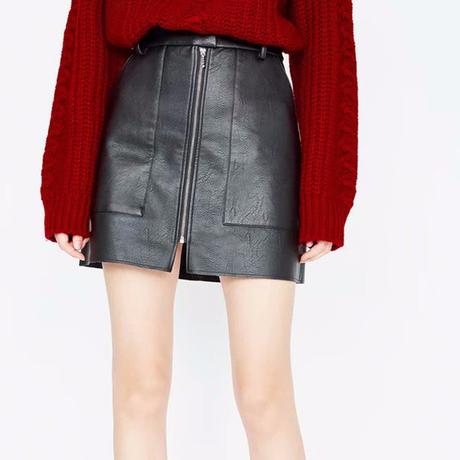 Falda Con Cremallera Delantera