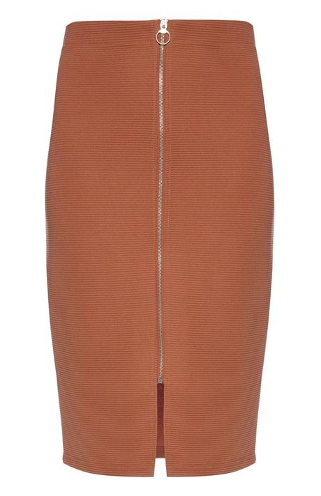 Falda Con Cremallera Delantera