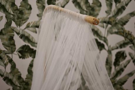 Así convertí mi velo de novia en un dosel para cuna dosel para cuna