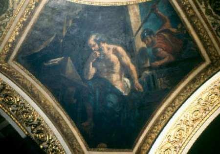 La muerte de Arquímedes vista por Delacroix en París