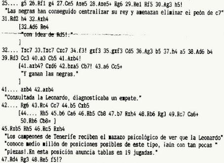 El baúl de los recuerdos (9) - Leonardo Analyst D 10 Mhz vs José Ramos & Pablo Perera, Santa Cruz de Tenerife - 1 hora/partida - 27.12.1988