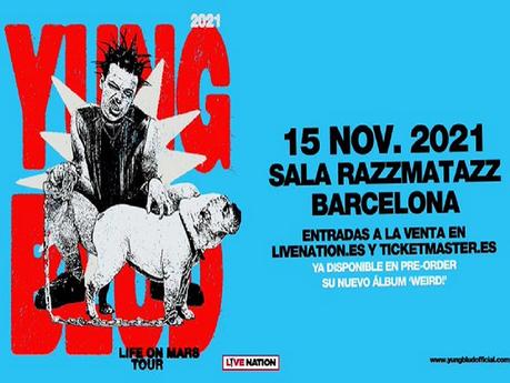 Concierto de YUNGBLUD en Barcelona el 15 de noviembre de 2021