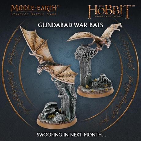 Gundabad War Bats, para MESBG y ayudemos a Snowmane