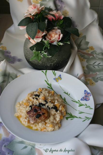 Risotto de calabaza El Ágora de Ángeles