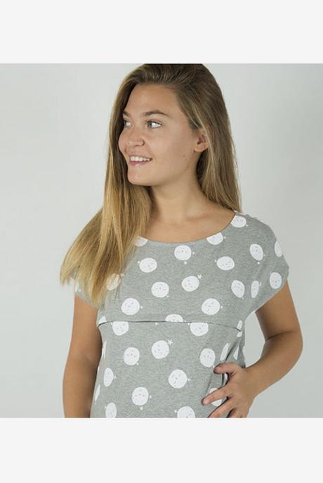 ¿Te ayudamos a preparar la canastilla para ti y tu bebé para el Parto? Camisón de maternidad y lactancia luna blanca