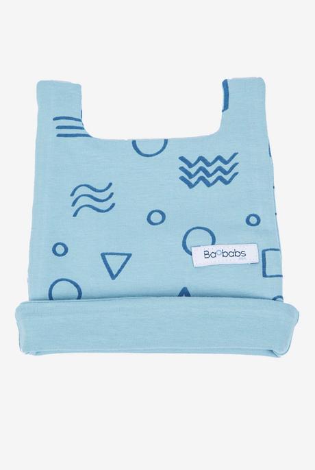 ¿Te ayudamos a preparar la canastilla para ti y tu bebé para el Parto? Gorro recién nacido Blue Geometric