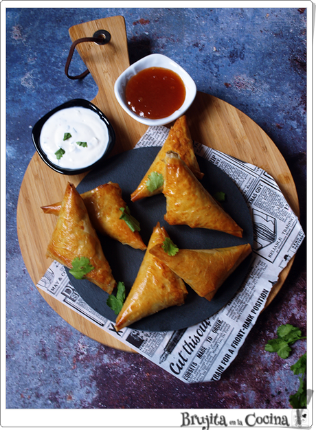 Samosas vegetales al horno Samosas vegetales al horno