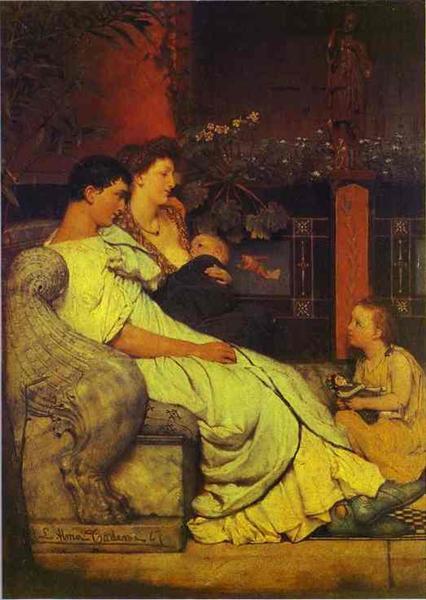 Familia romana. Pintura de Alma Tadema