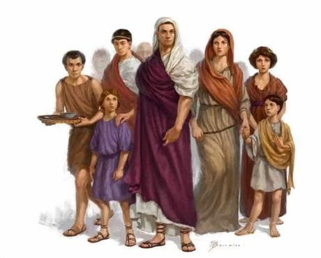Pater familias, el padre de familia en la antigua Roma