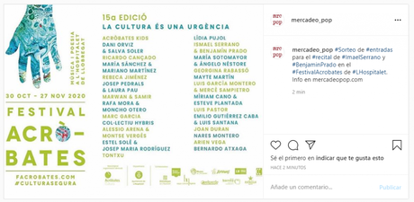 Sorteo de entradas para el recital de Ismael Serrano y Benjamín Prado en el Festival Acròbates