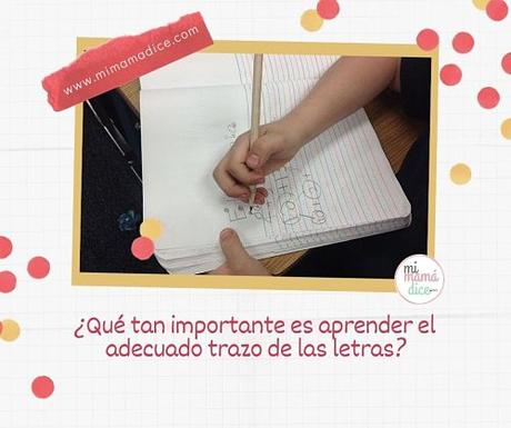Aprender el adecuado trazo de las letras
