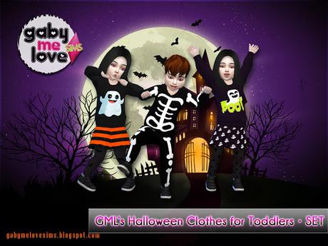 GML’s Halloween Clothes for Toddlers • SET (Sims 4) GML’s Halloween Clothes for Toddlers • SET (Sims 4)