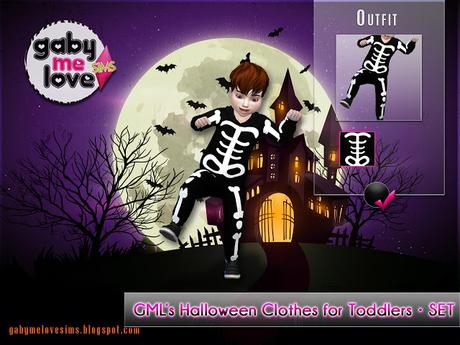GML’s Halloween Clothes for Toddlers • SET (Sims 4) GML’s Halloween Clothes for Toddlers • SET (Sims 4)