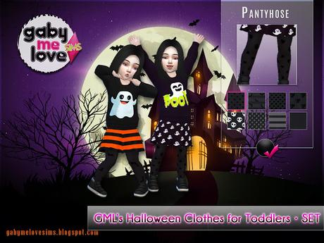 GML’s Halloween Clothes for Toddlers • SET (Sims 4) GML’s Halloween Clothes for Toddlers • SET (Sims 4)
