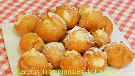 Cómo hacer buñuelos rellenos de crema una receta de todos los Santos