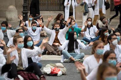 Los médicos de toda España hicieron su primera huelga en 25 años.