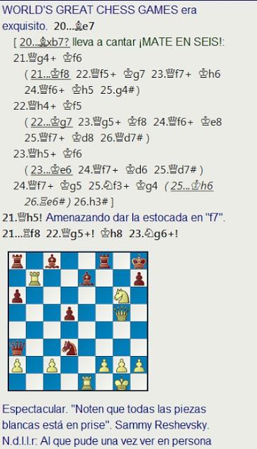 El baúl de los recuerdos (14) - Reshevsky vs Vasconcellos, US Open Chess Ch, Boston, 1944