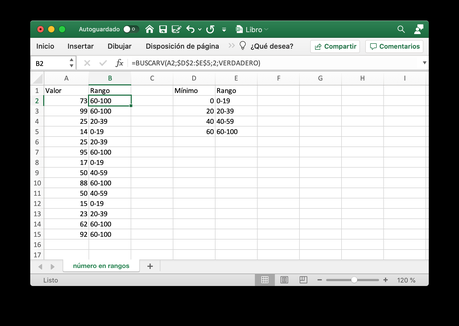 Transformar números en etiquetas con Excel Transformar números en etiquetas con Excel