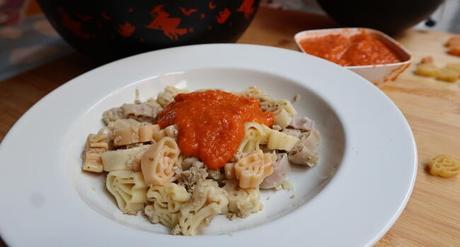 Receta preparada con Mambo de pasta de calabaza para Halloween