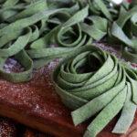 fideos de espinaca fettuccine pasta casera