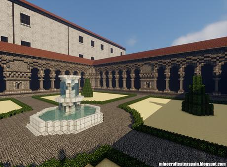 Réplica Minecraft del Monasterio de las Huelgas, Burgos, España.
