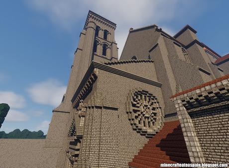 Réplica Minecraft del Monasterio de las Huelgas, Burgos, España.