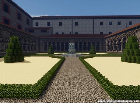 Réplica Minecraft del Monasterio de las Huelgas, Burgos, España.