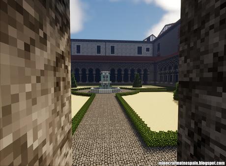 Réplica Minecraft del Monasterio de las Huelgas, Burgos, España.