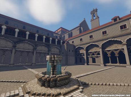 Réplica Minecraft del Monasterio de las Huelgas, Burgos, España.