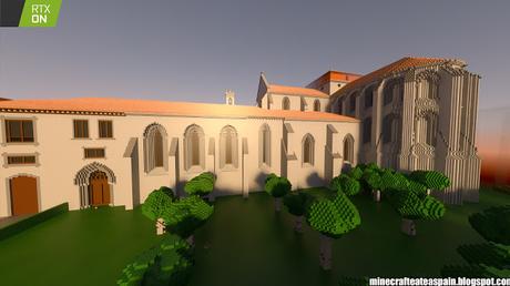 Minecrafteate en RTX, Nº31: Réplica del Monasterio de las Huelgas, Burgos en Minecraft.