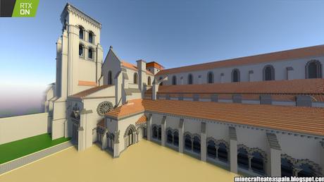 Minecrafteate en RTX, Nº31: Réplica del Monasterio de las Huelgas, Burgos en Minecraft.