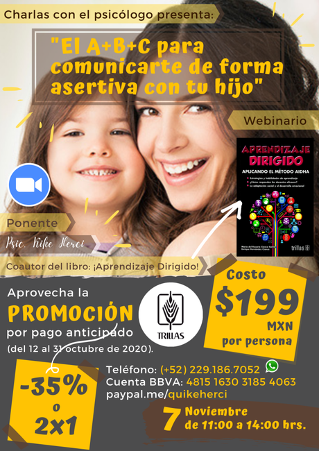 Webinario: “El ABC para comunicarte de forma asertiva con tu hijo”.