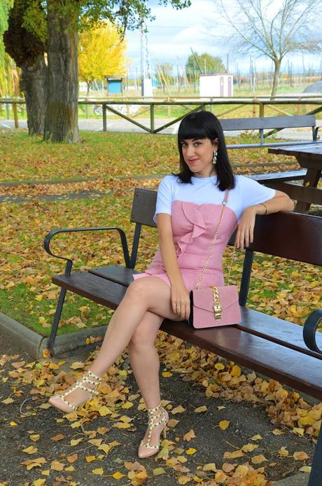 Vestido combinado