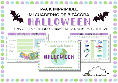 Recurso imprimible: Cuaderno Bitácora de Halloween | Una vuelta al mundo a través de la diversidad cultural