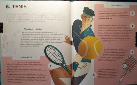 “El gran libro de los deportes”, texto de Marina Invernizzi, Silvia Cavenaghi y Camila Pelizzoli e ilustraciones de Luca Poli