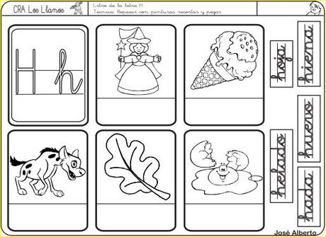 Aprendo a leer y a escribir. La H