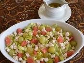 Ensalada Pollo, Uvas, Pomelo Vinagreta Mostaza Inglesa