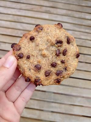 Galletas de avena, plátano y chips de chocolate - Veganas y sin gluten