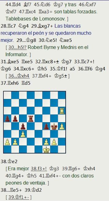 El baúl de los recuerdos (17) - Gaprindashvili vs Tarjan, Lone Pine op (2) 1977