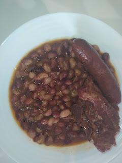 Alubias Mandilín con carne.