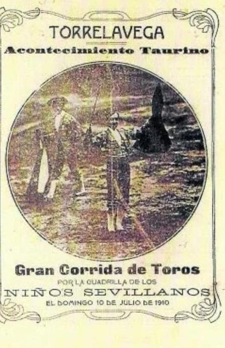 Torrelavega 1910:gran acontecimiento taurino con la cuadrilla de niños sevillanos
