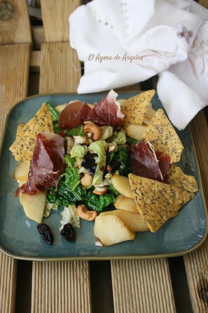 Ensalada templada de repollo y manzana Ensalada templada de repollo y manzana El Ágora de Ángeles