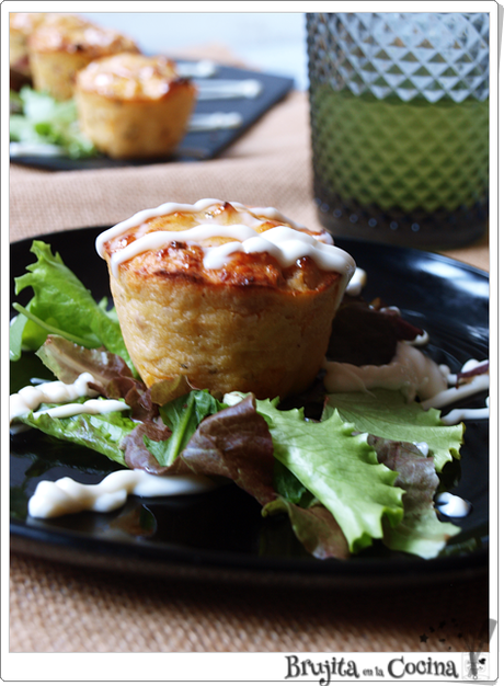 Minicheesecake de pollo Minicheesecake de pollo