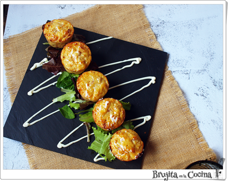 Minicheesecake de pollo Minicheesecake de pollo