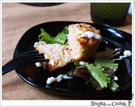 Minicheesecake de pollo Minicheesecake de pollo