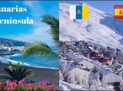 España peninsular Islas Canarias Diferencias