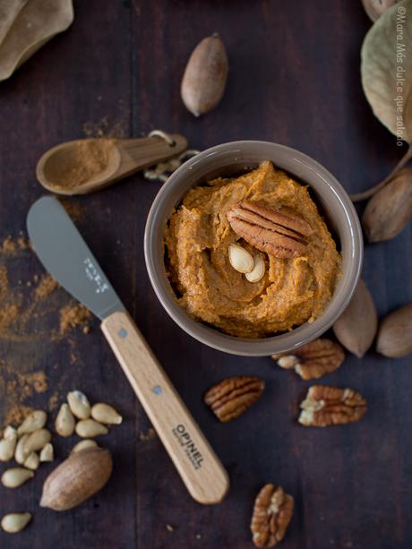 Mantequilla de calabaza y pecanas. Pecan Pumpkin Butter