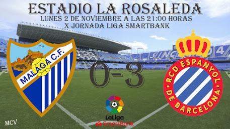 MALAGA CF 0-3 RCD ESPANYOL MALAGA CF 0-3 RCD ESPANYOL