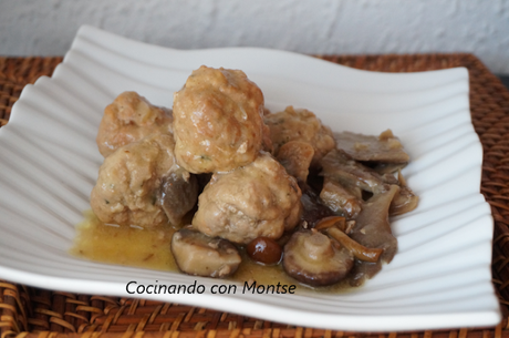 Albóndigas con setas Albóndigas con setas